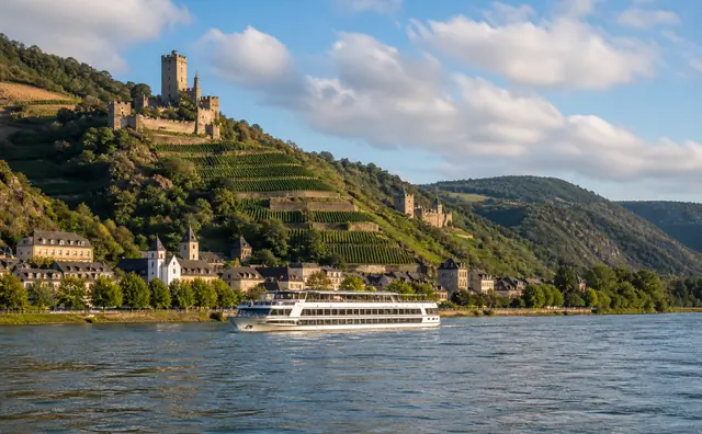 Rhine castle cruise near Rüdesheim